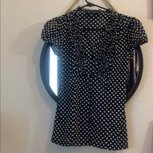 Polka dot casual blouse